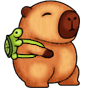 Pet Capybara đeo ba lô