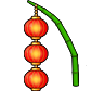 Đeo lưng lồng đèn Tết